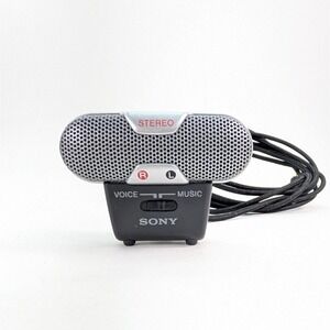 Sony ECM-719 Electret Condenser Stereo Microphone Voice Music Made in Japan